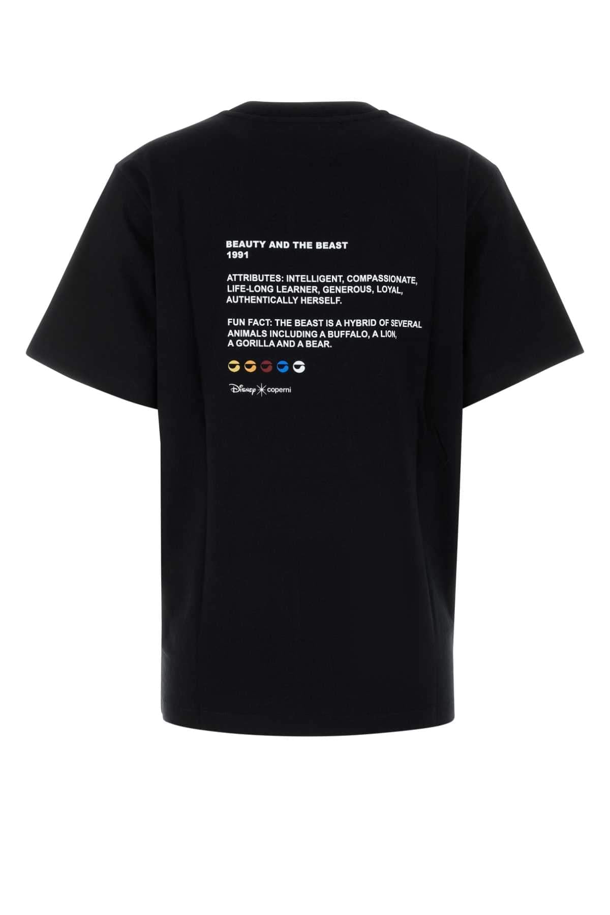Coperni Women Black Cotton Coperni X Disney Belle T-Shirt