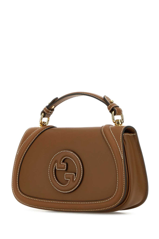 Gucci Women Caramel Leather Gucci Blondie Shoulder Bag