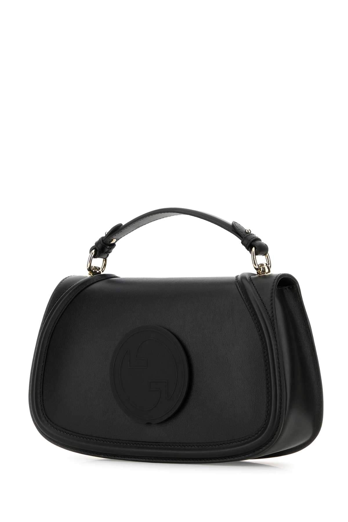 Gucci Women Black Leather Gucci Blondie Handbag