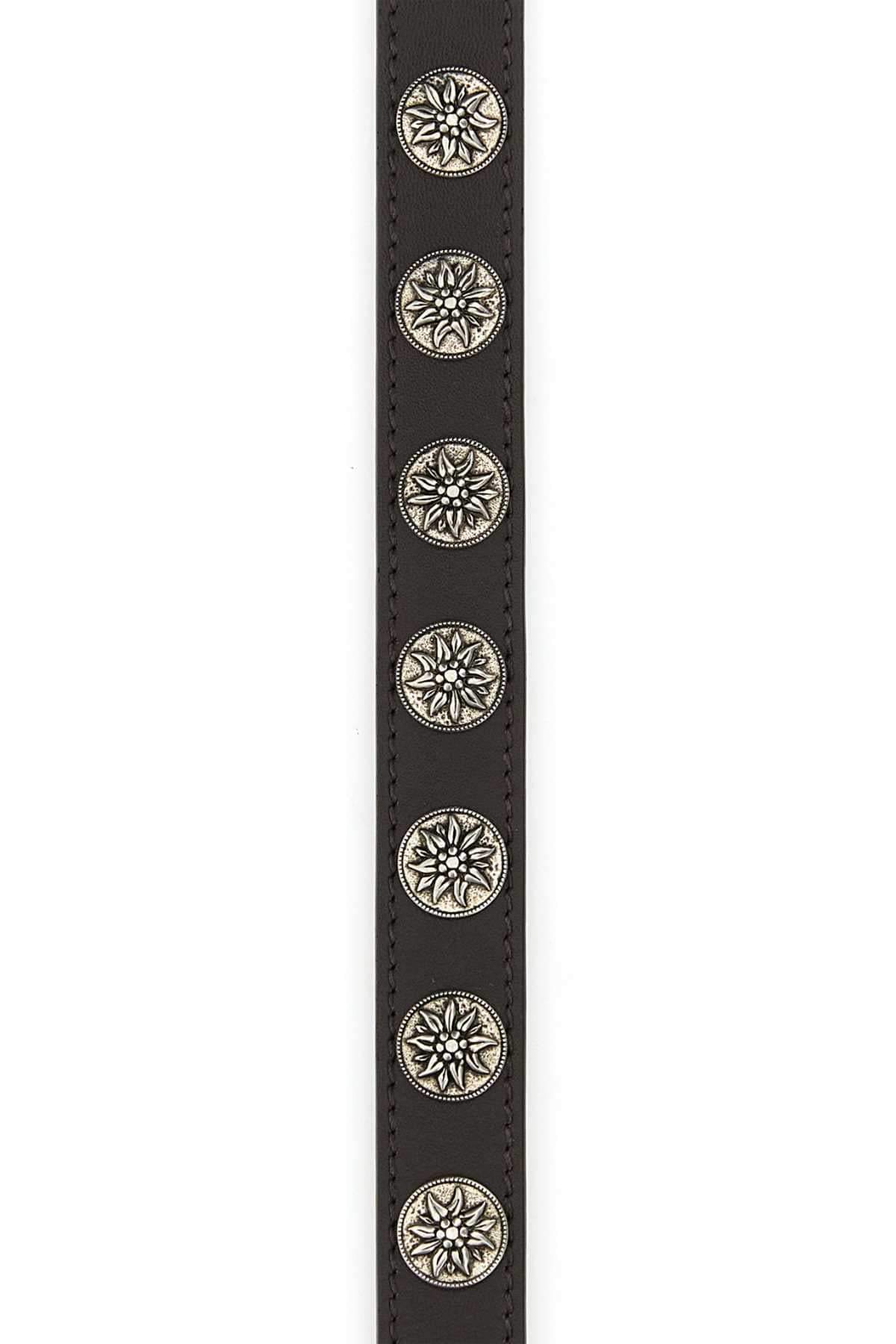 Prada Women Chocolate Leather Belt