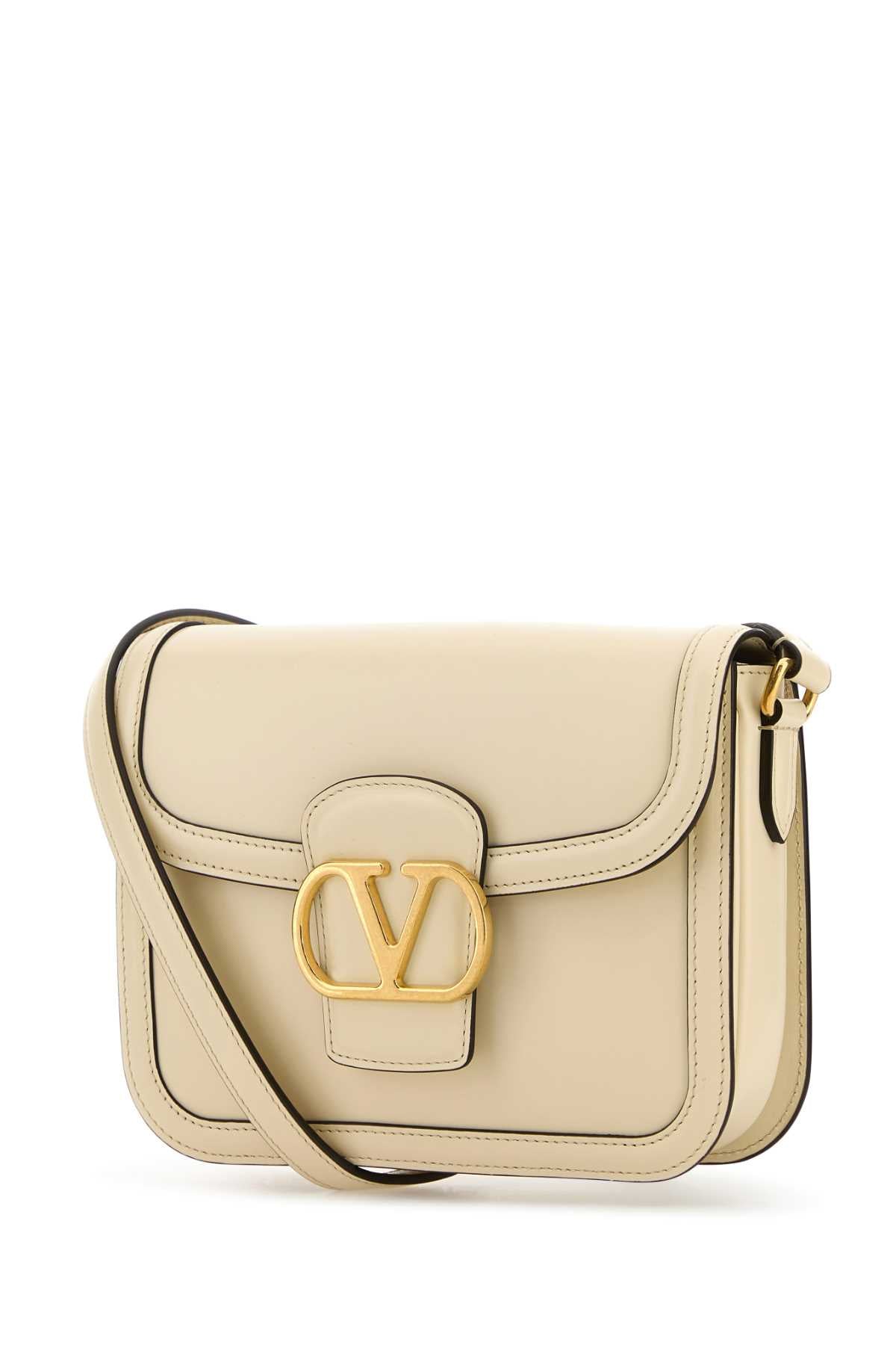 Valentino Garavani Women Ivory Leather 9To5 Shoulder Bag