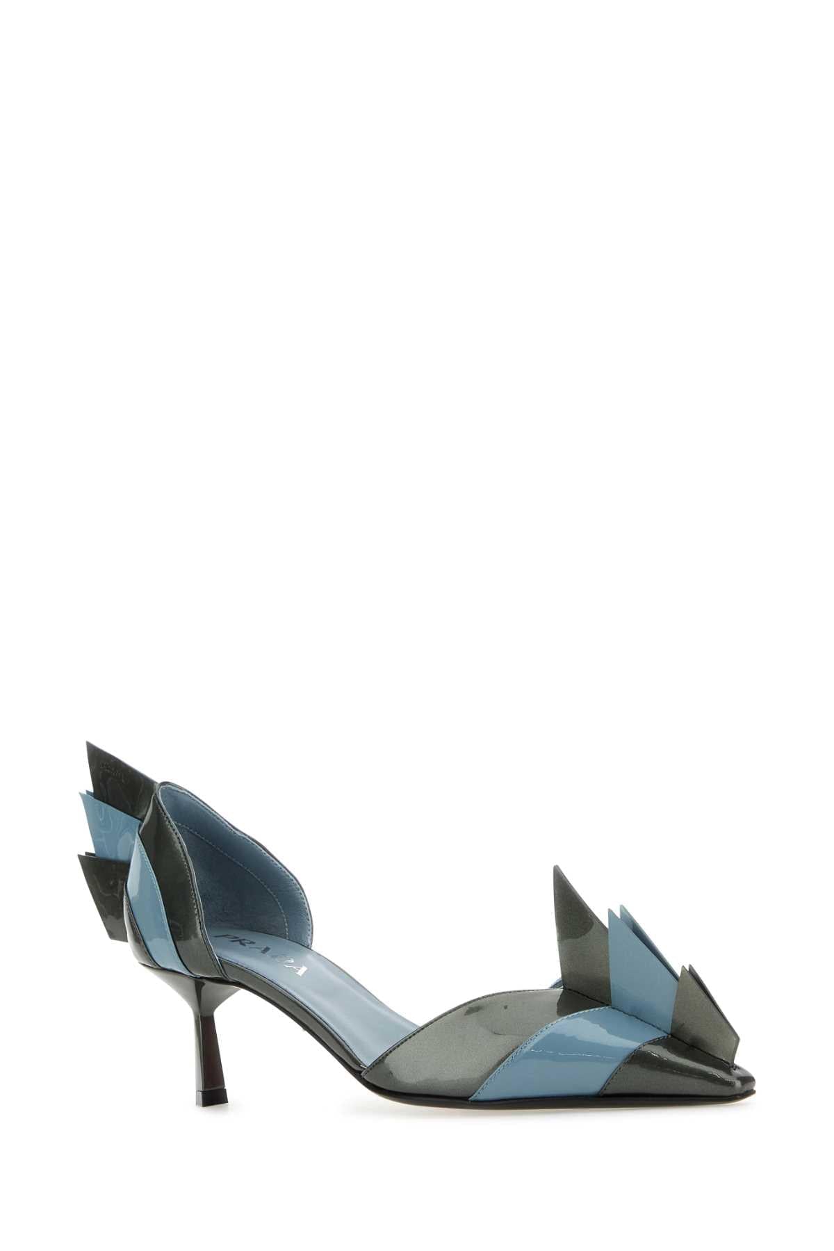 Prada Women Two-Tone Leather Pumps