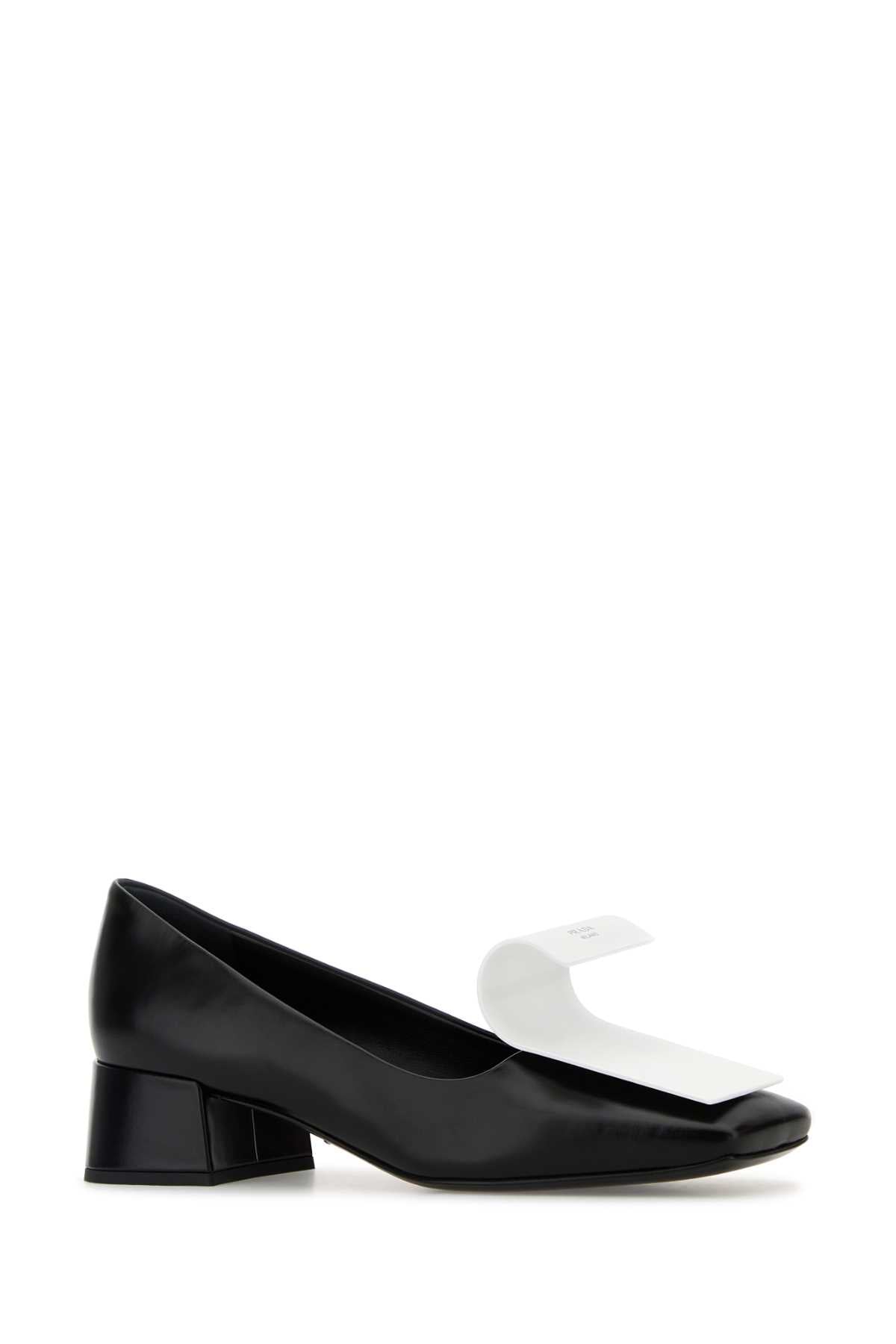 Prada Women Two-Tone Leather Pumps