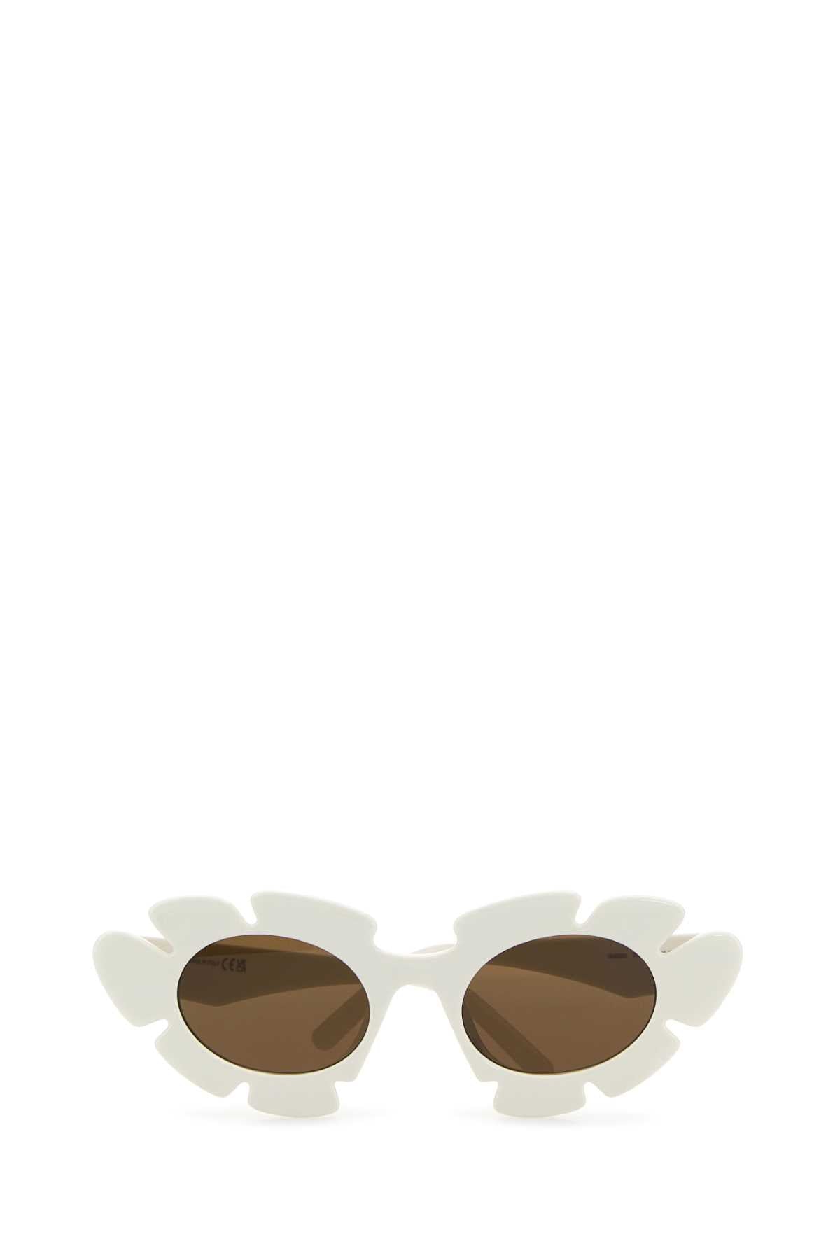 Loewe Unisex White Acetate Sunglasses