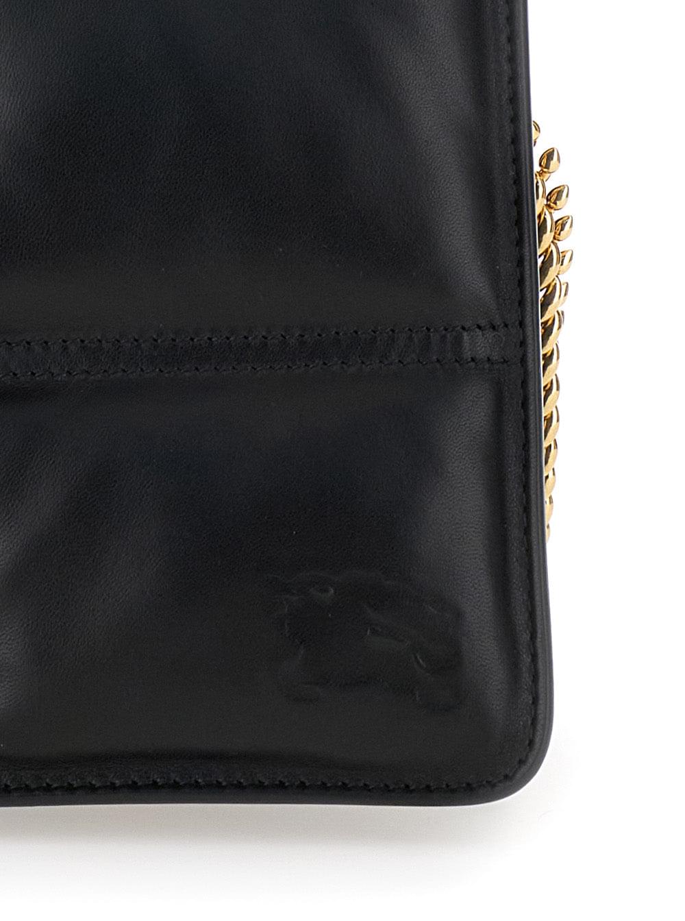 Burberry Women 'Snip' Black Shoulder Bag In Quilted Leather Woman