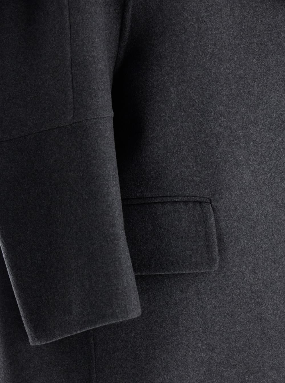 Max Mara Women 'Asburgo' Grey Coat With Notched Revers In Virgin Wool Blend Woman
