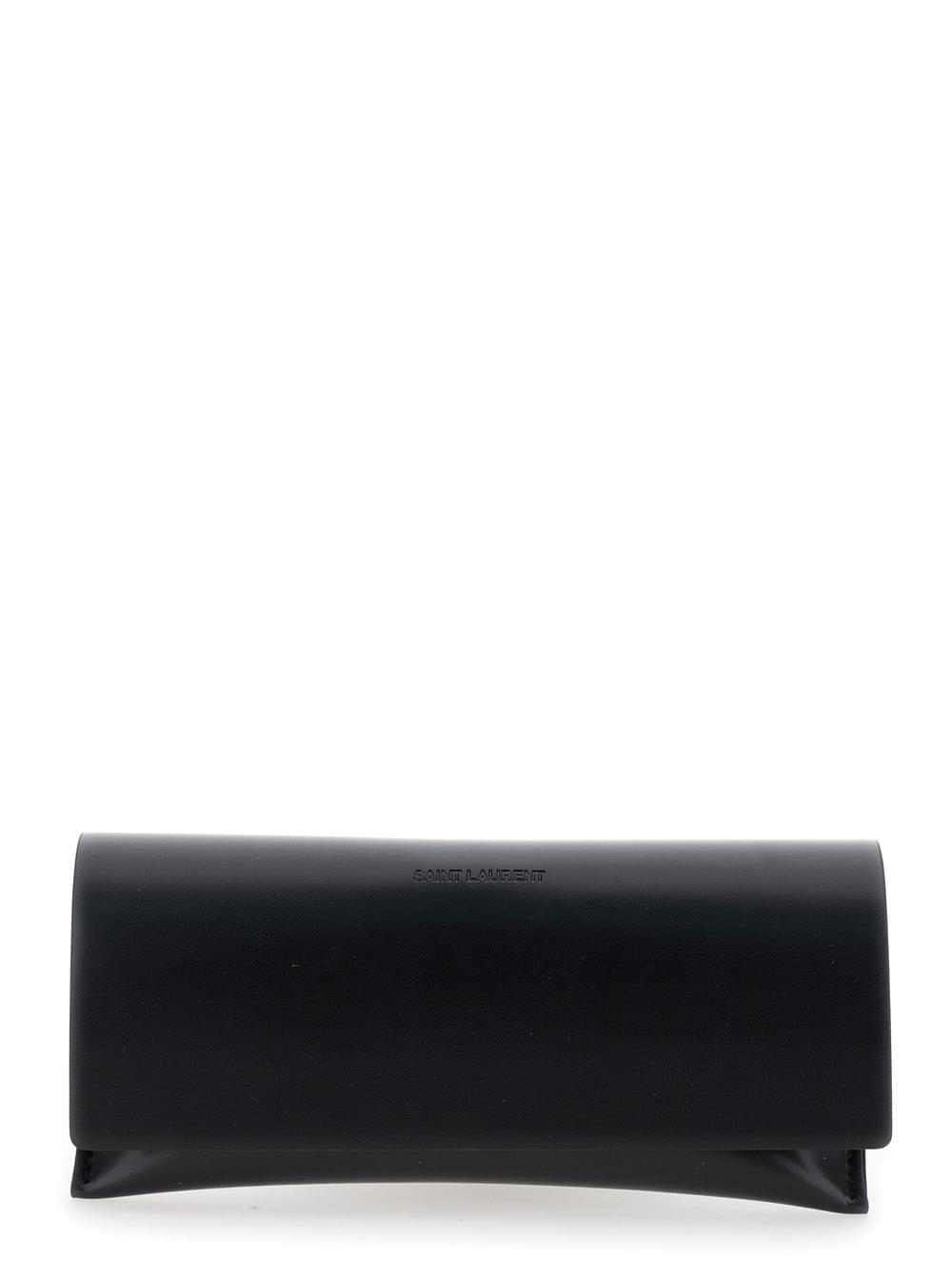 Saint Laurent Women Brown Sunglasses With Tortoiseshell Print And Cassandre Logo On Temples In Acetate Woman