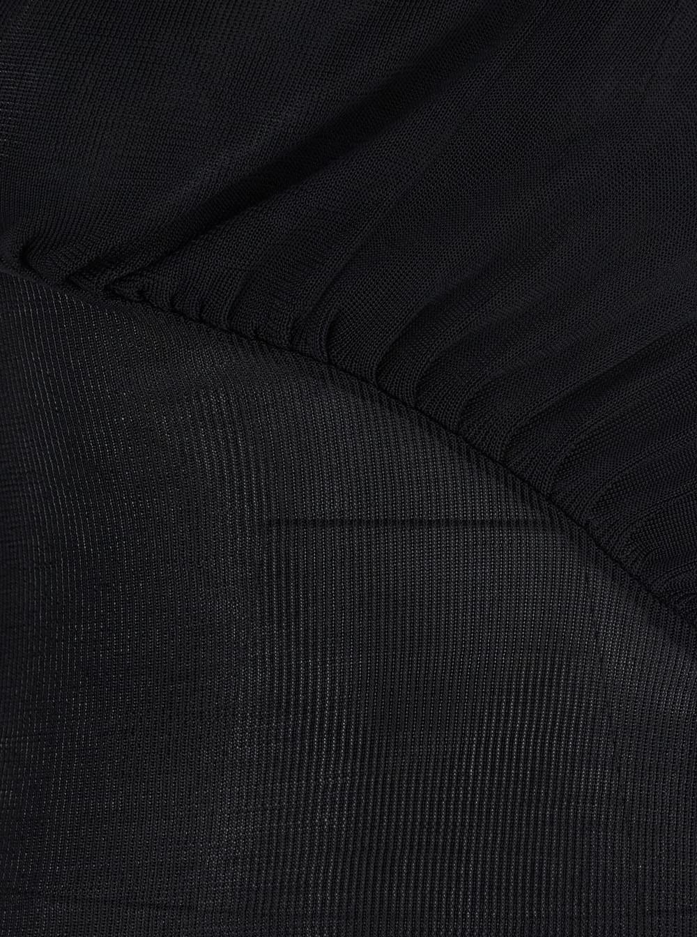 Self-Portrait Women Black Long-Sleeve With Cut-Out Detail In Viscose Woman