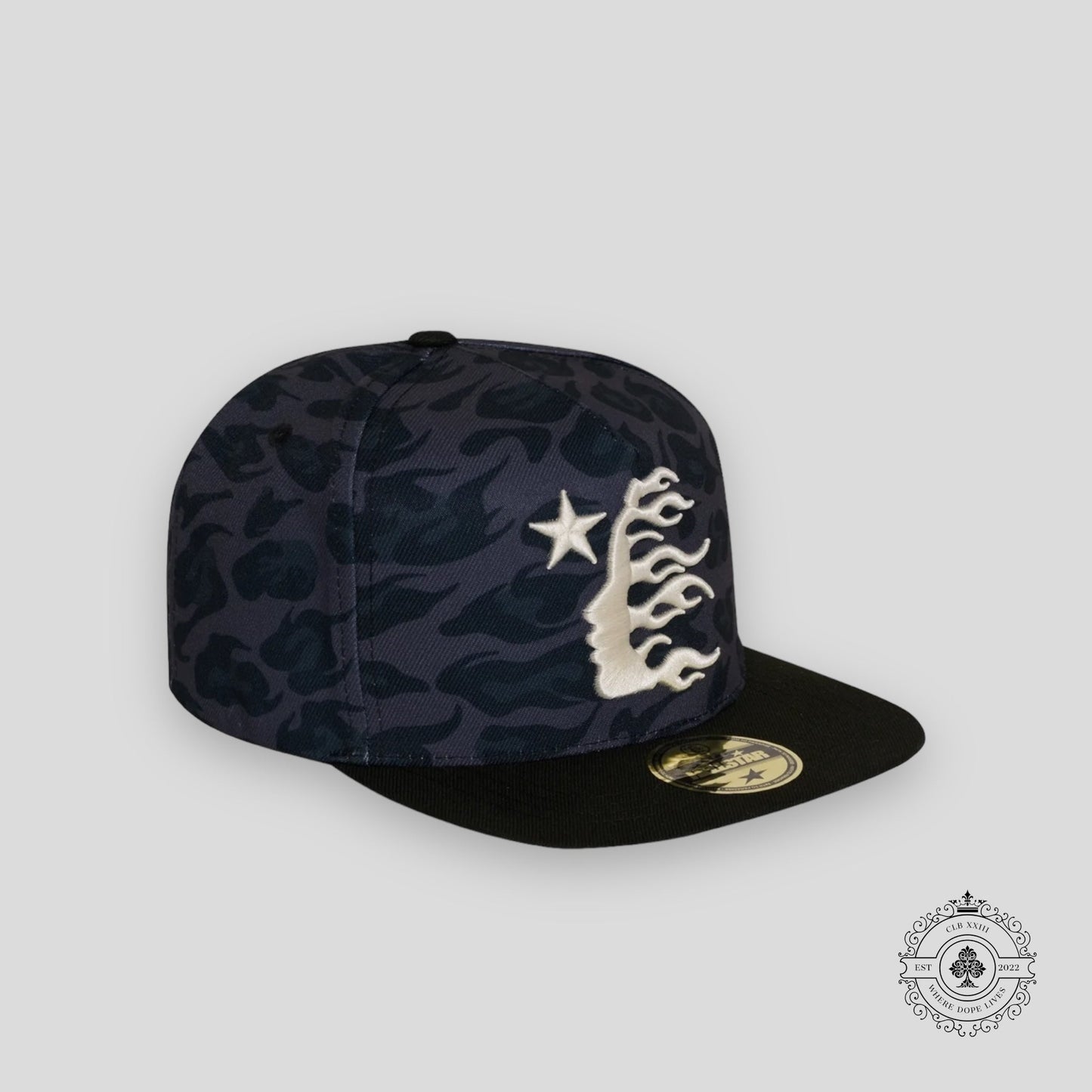 Hellstar Cheetah Print Hat in Black