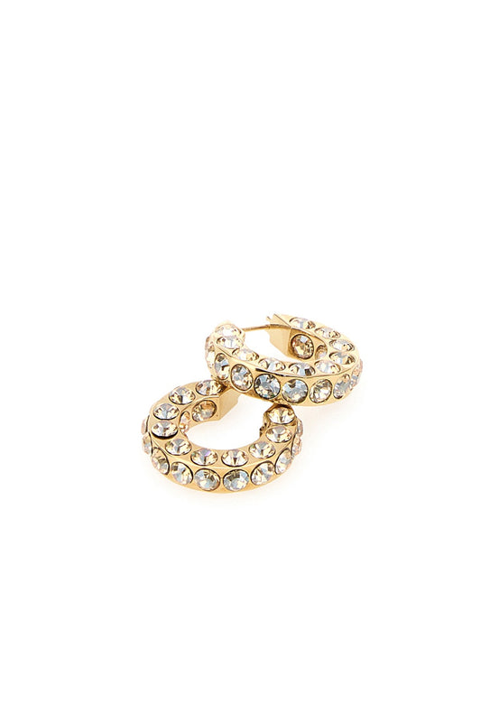 Amina Muaddi Women Embellished Metal Small Jaheel Earrings
