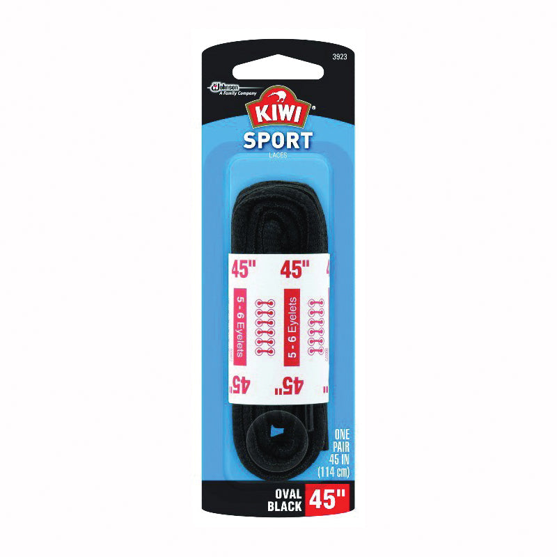 Kiwi Sport 45 In. Black Athletic Shoe Laces