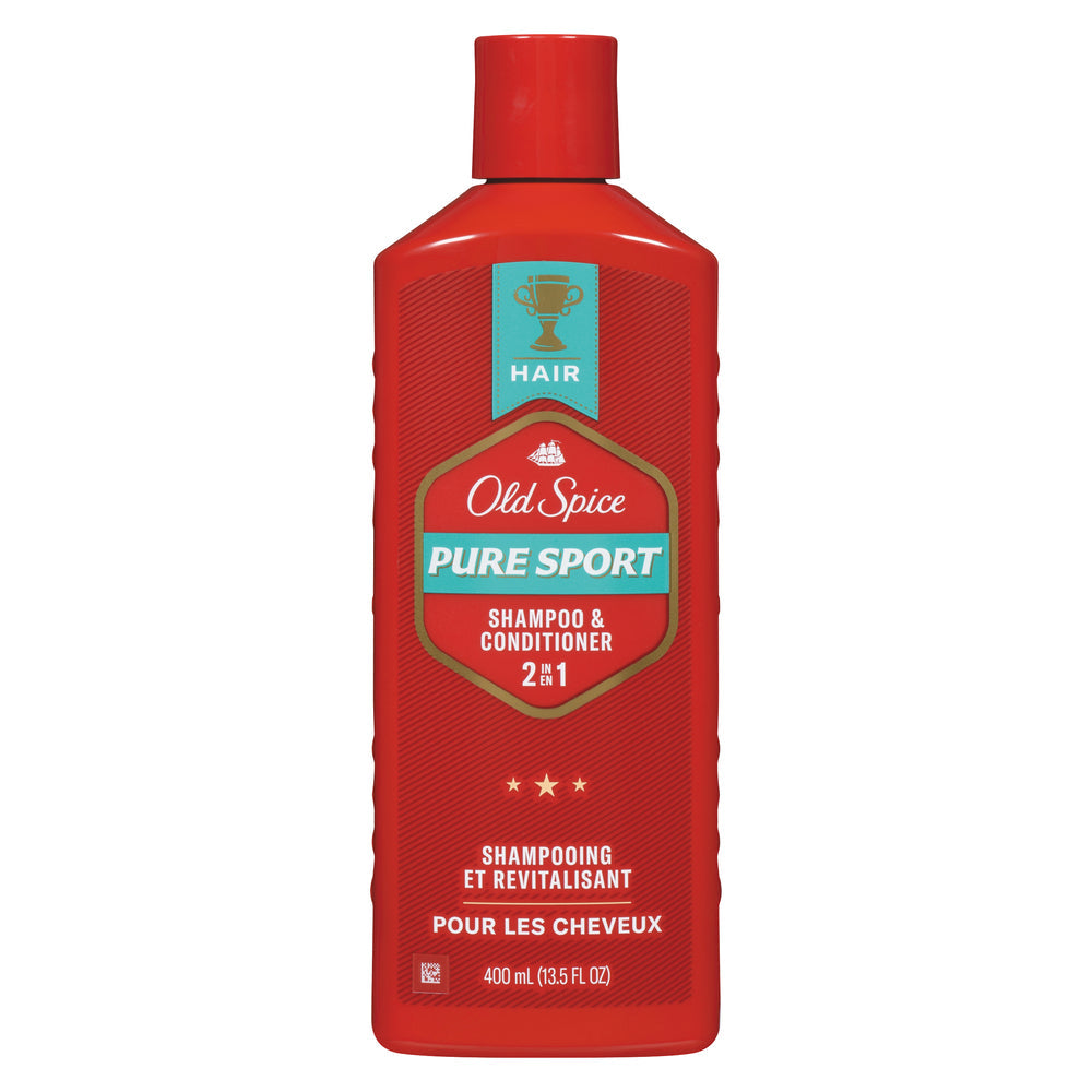Old Spice 2 In 1 Shampoo Conditioner Pure Sport 13.5 Oz
