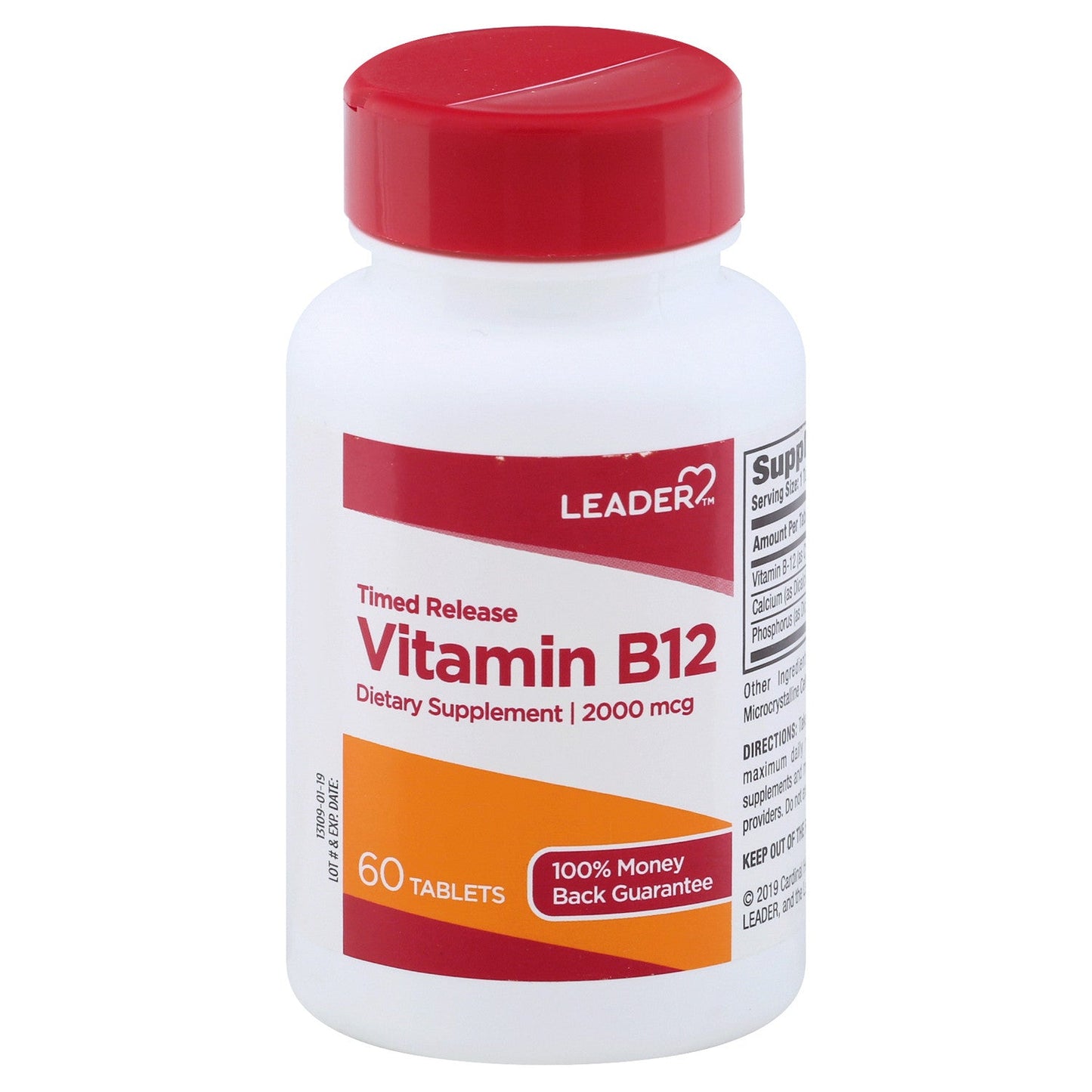 Leader(Tm) Vitamin B12, 2000 Mcg Time Release Tablet 60 Ea