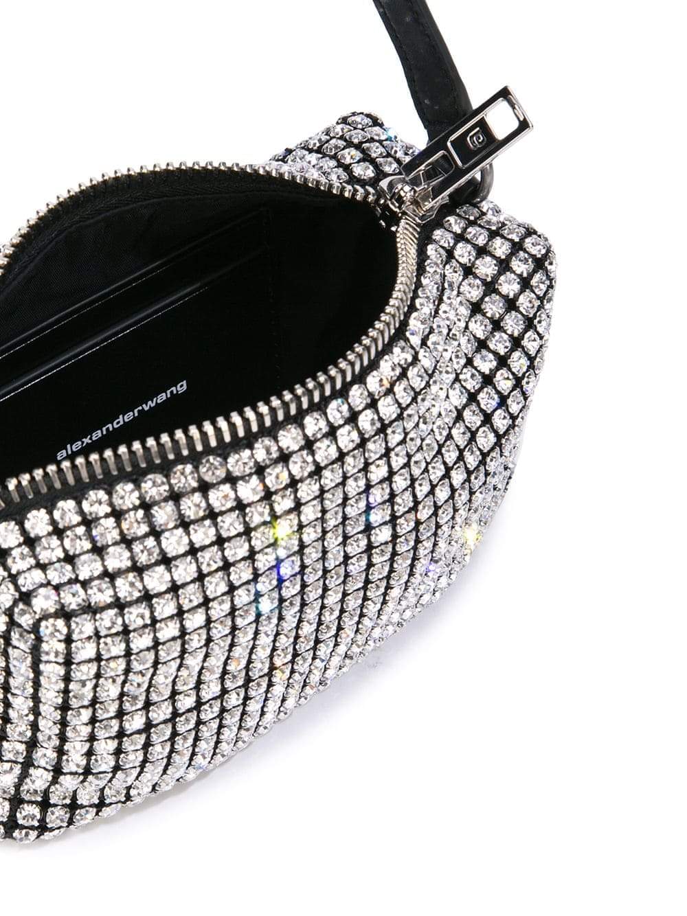 Alexander Wang Women Heiress Medium Pouch In Crystal Mesh