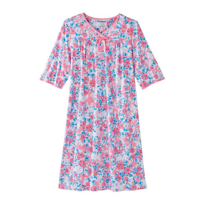Silverts Open Back Hospital Gowns For Women - Night Gowns For Elderly Women, Post Surgery Clothing For Women, Adaptive Clothing For Women