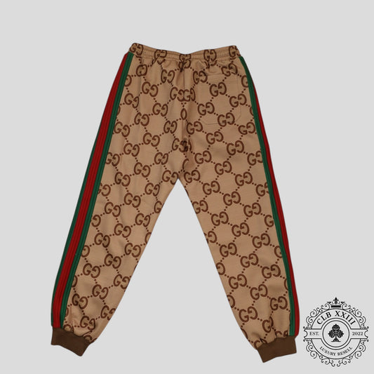 Gucci Jumbo Jacquard Track Pants in Brown