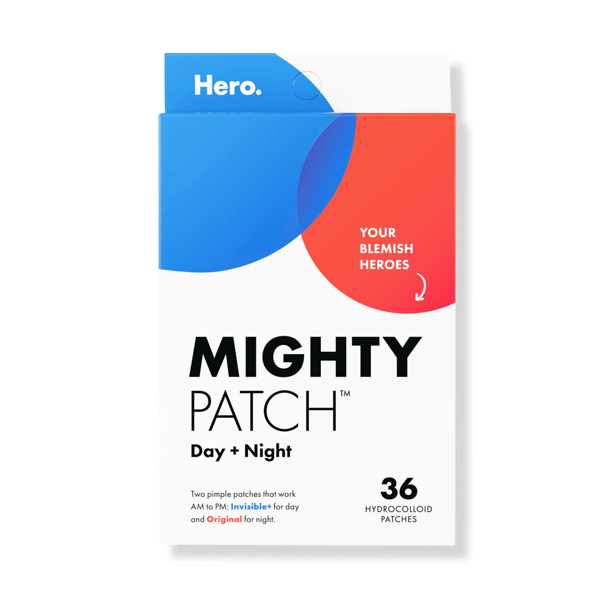 Hero Cosmetics Mighty Patch Day & Night 36ct - New