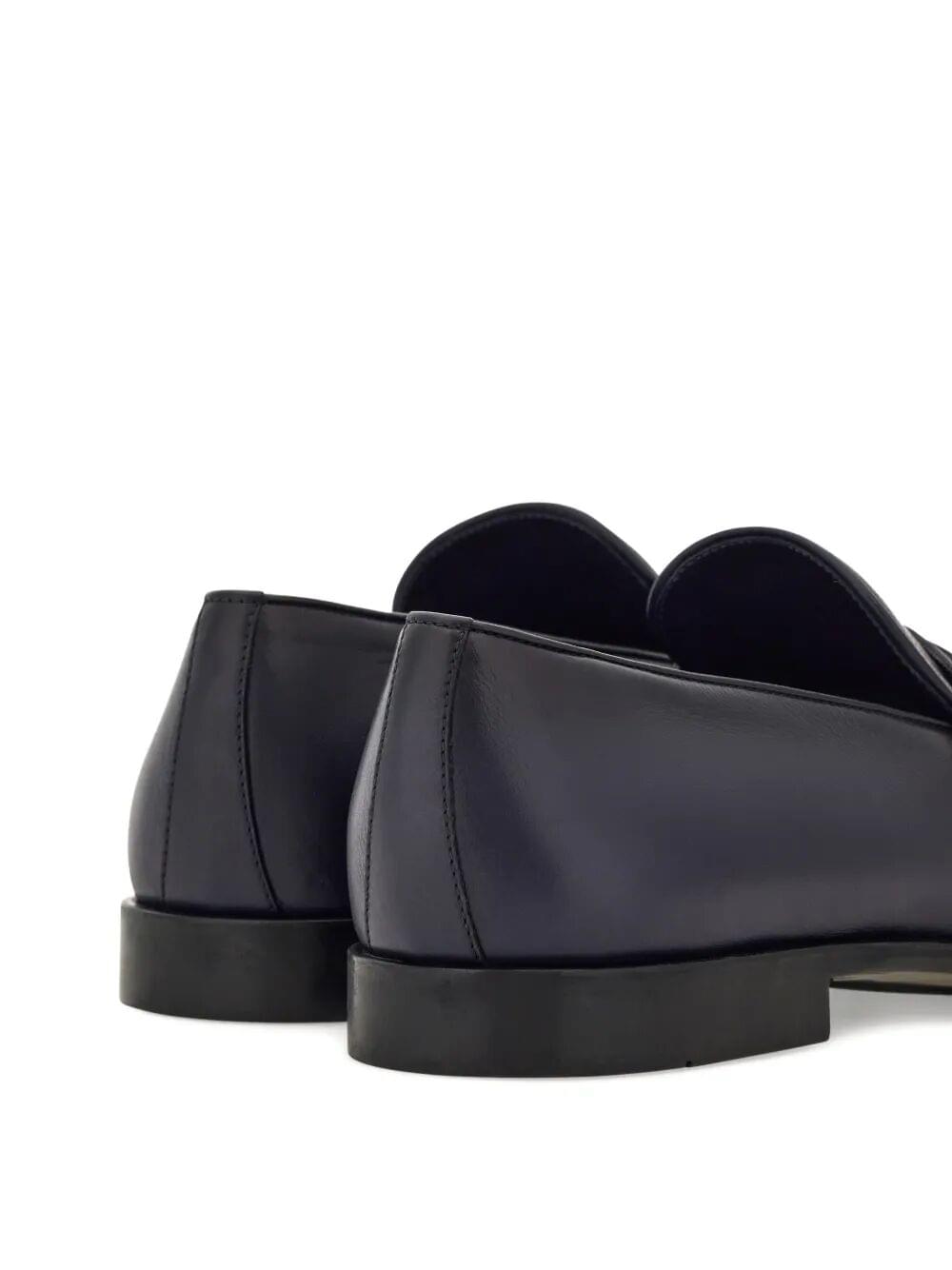 Ferragamo Men Desio Shaded Leather Loafers