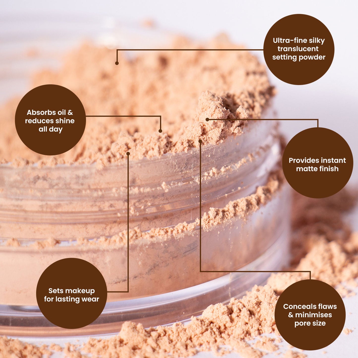 Miss Claire Blooming Face Powder - Translucent 01
