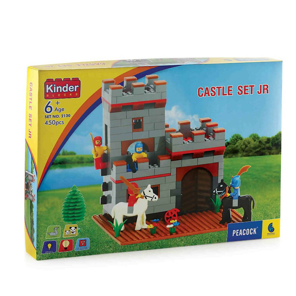 Peacock Castle Set Smart Junior Educational Learning Building Block Set For Kids