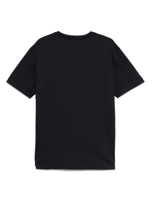 Giorgio Armani Men Pure Cotton Interlock Signature Logo T-Shirt