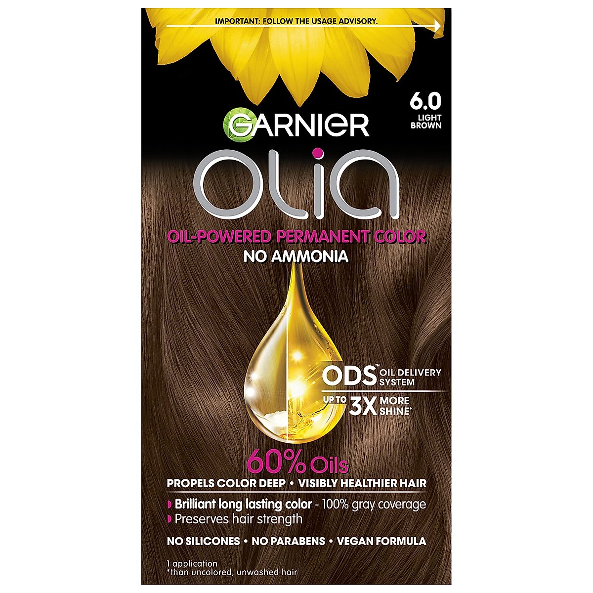 Garnier Olia Brilliant Color Light Brown Hair Color Kit