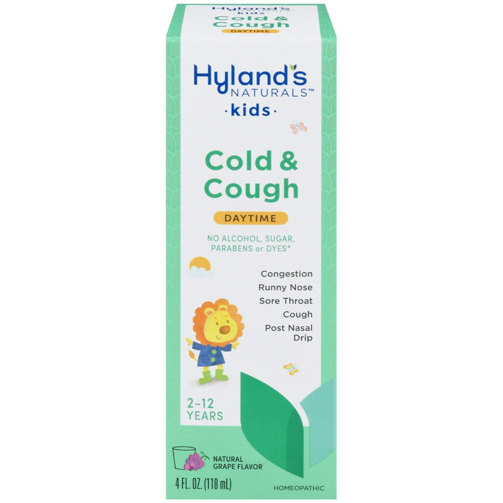 Hyland's Naturals Kids Daytime Natural Grape Flavor Cold & Cough 4 Fl Oz
