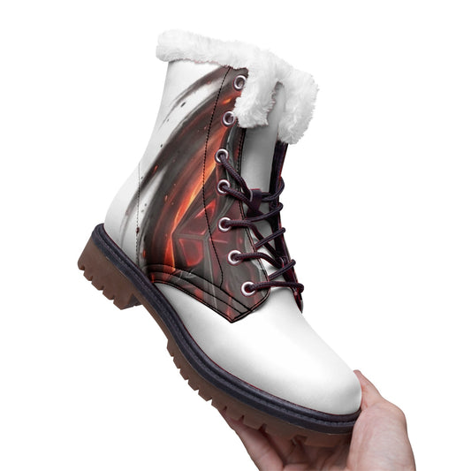 QE Diablo Unisex Lace Up Winter Boots Fashion Comfort Chukka Boots