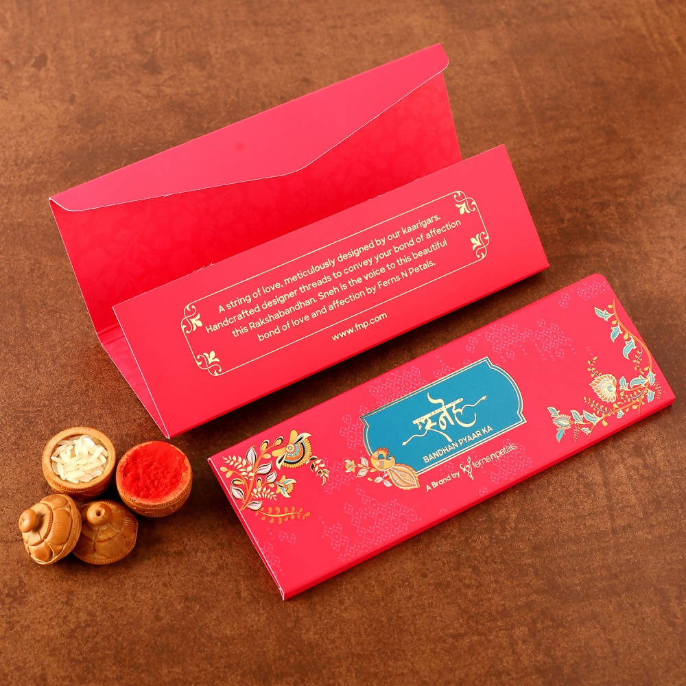 Cute Owl Polymer Clay Rakhi & Kaju Rolls Box