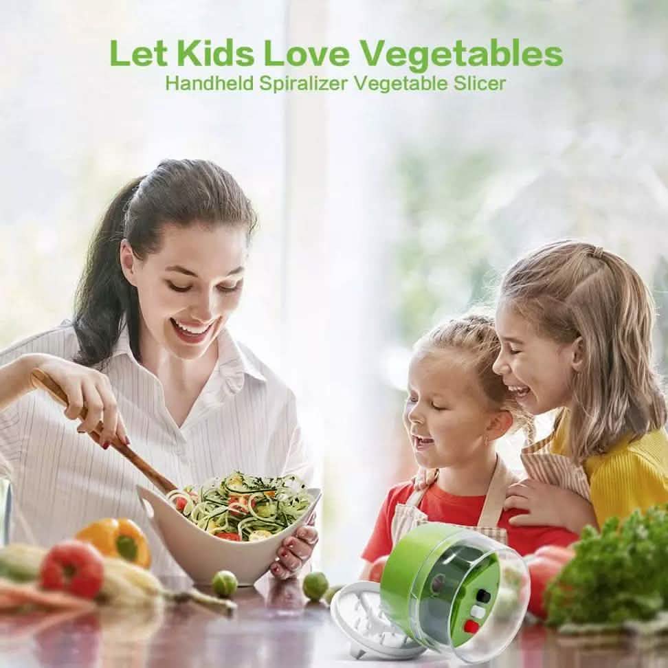 4-in-1 Fruit Vegetable Slicer Adjustable Spiral Grater