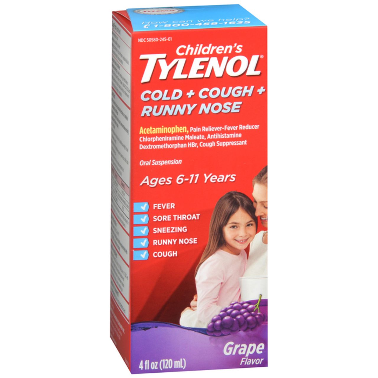 Tylenol Chd C/C/Rn ss 120Ml Grp