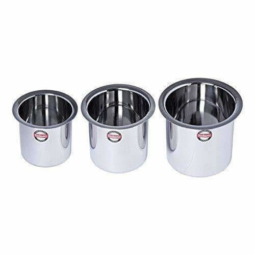 Stainless Steel Deep Tope Kolga Set of 3