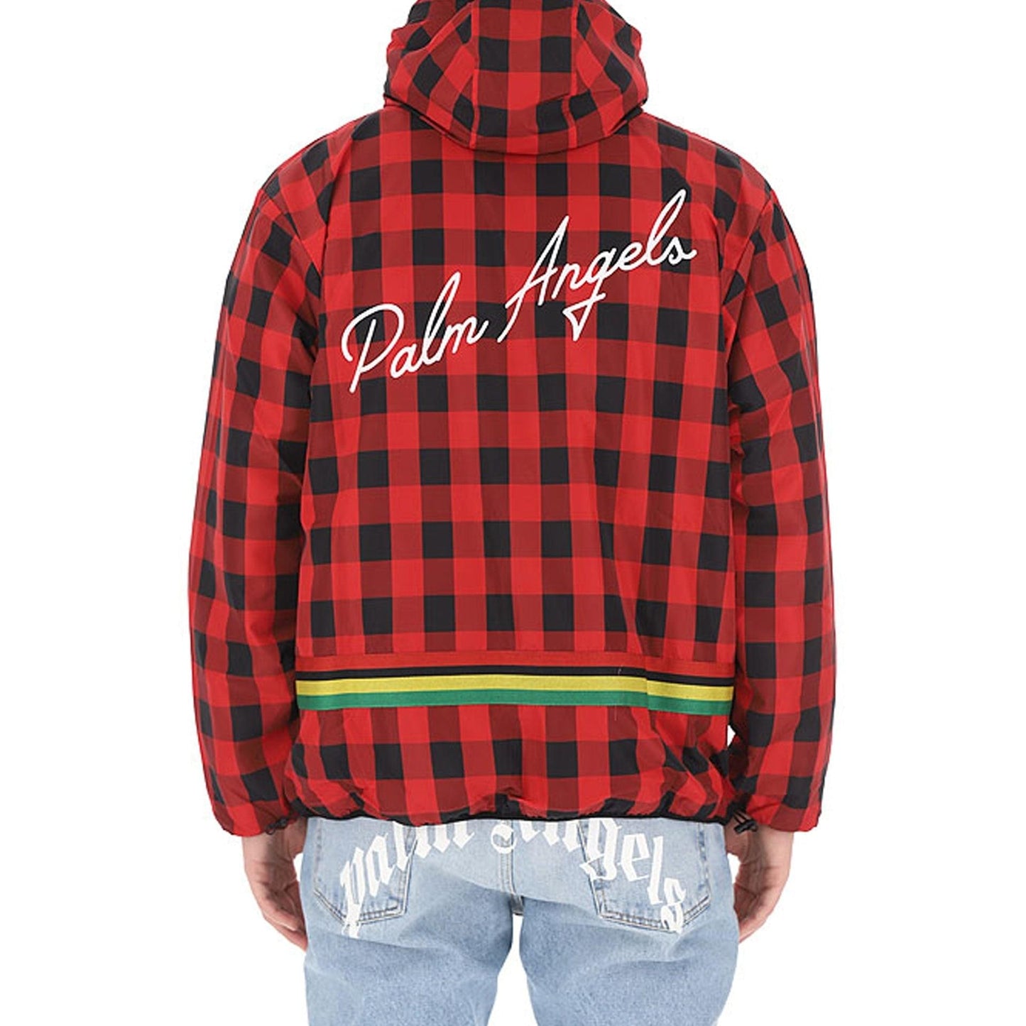 Palm Angels Checked Windbreaker Jacket Men