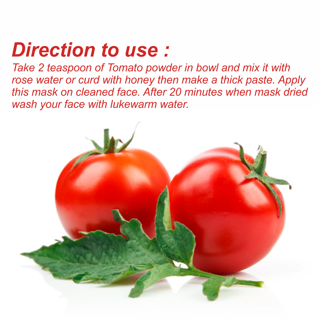 Nuerma Science Tomato Powder For Lightening Glowing Skin & Reduce Dark Sport