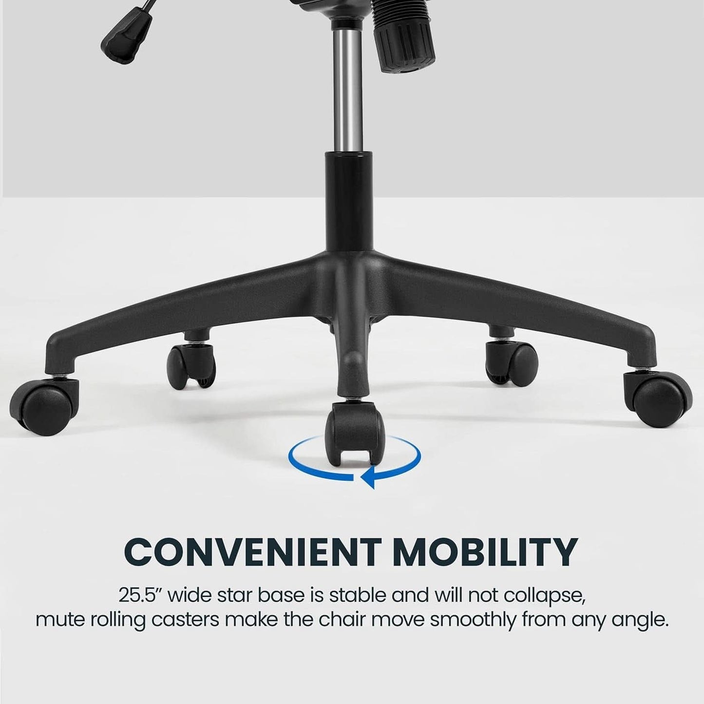 Black Ergonomic Office Chair With Adjustable Headrest And Flip Up Armrests