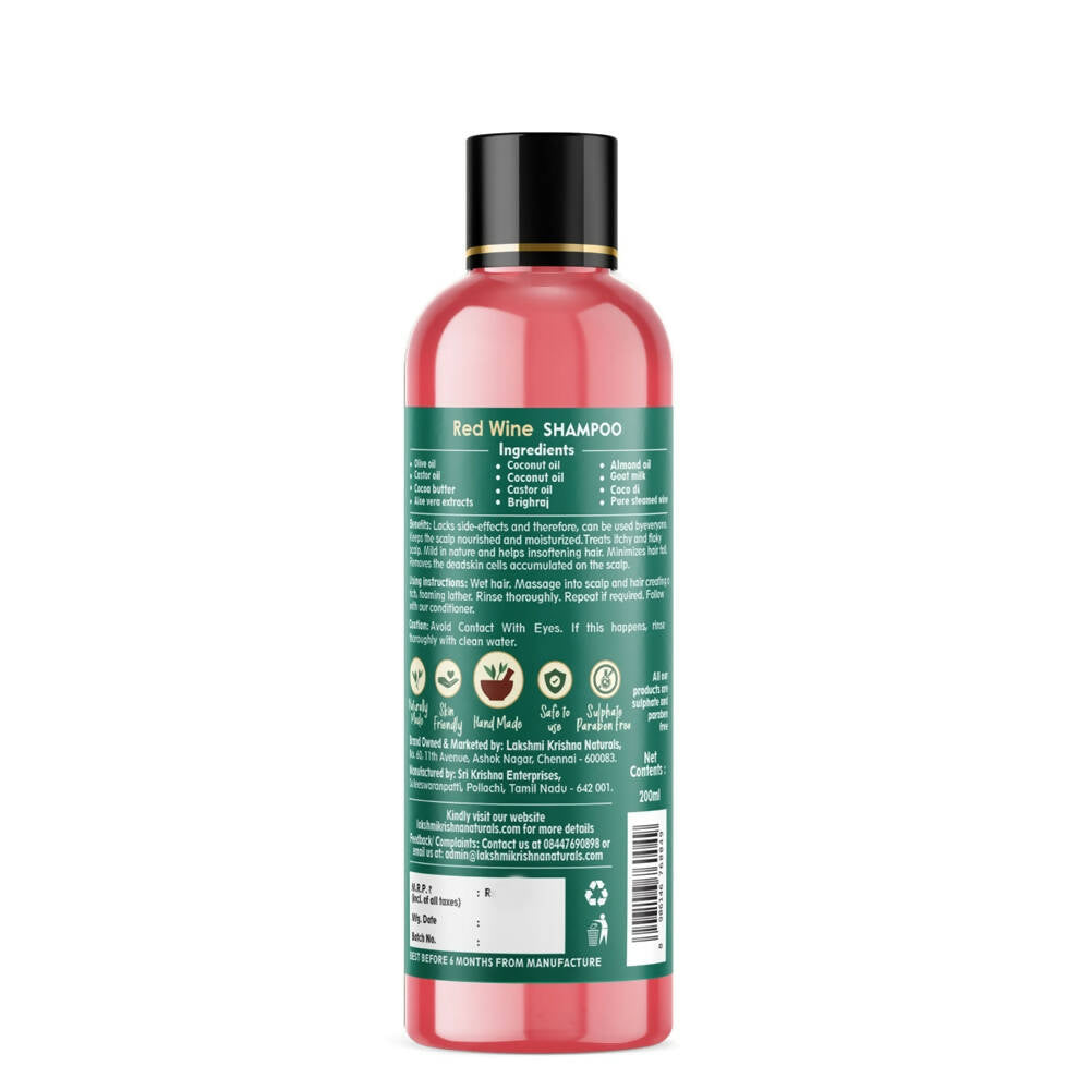 Lakshmi Krishna Naturals Red Wine Shampoo