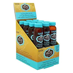 Hask Argan Oil Repairing Shine Hair Oil 12x 0.62 Oz