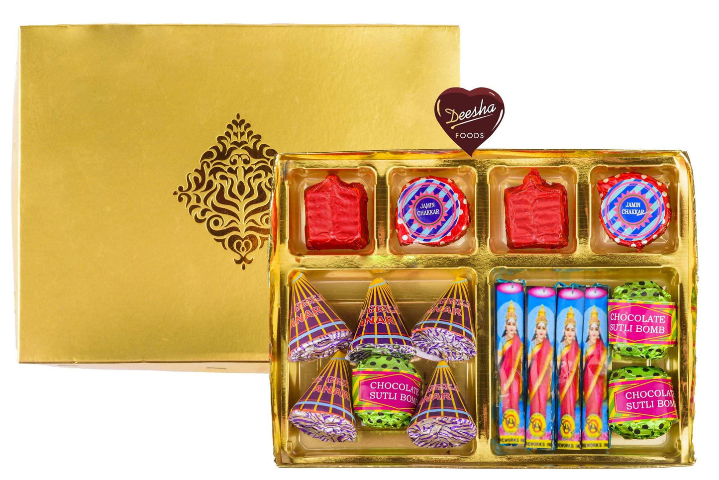Deesha Foods Sugar Free Golden Path Crackers Chocolates