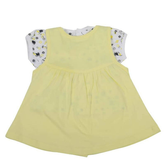 NammaBaby Baby Girl's A-Line Mini Frock Dress - Yellow 114