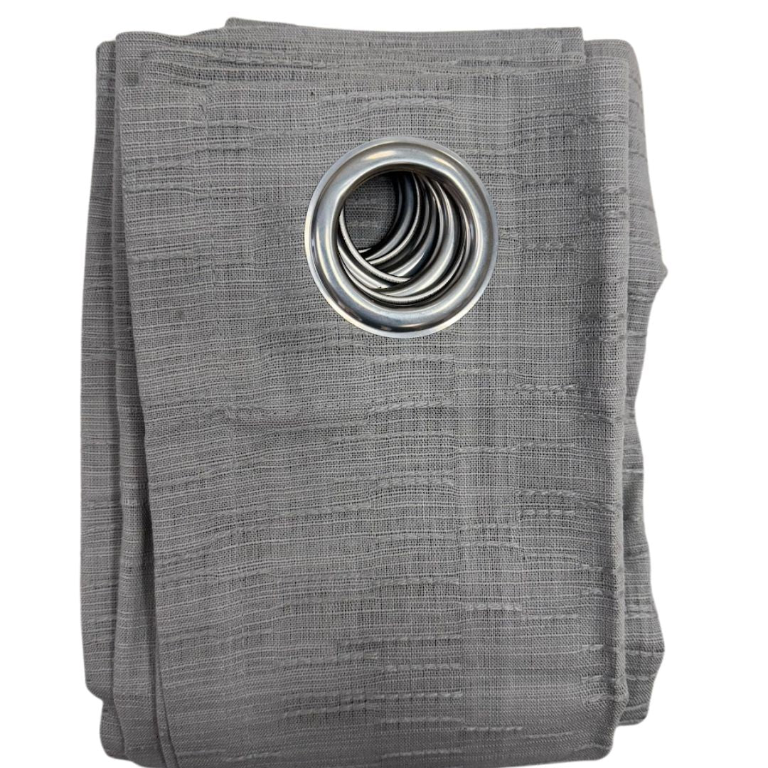 Signature Caleb 50x 84-Inch Grommet Modern Farmhouse Panel in Grey