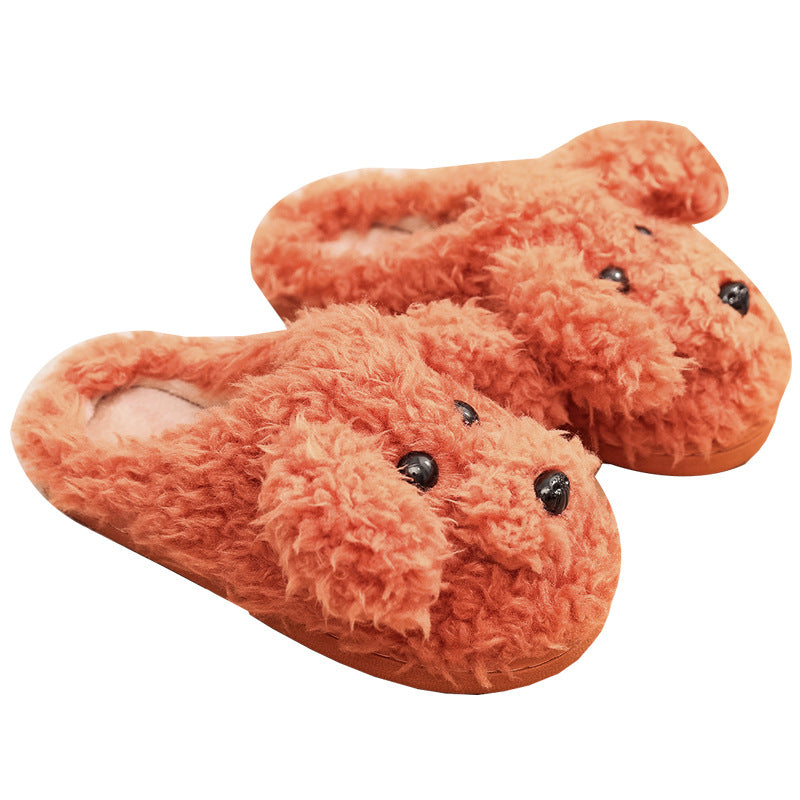 Couples Winter Pack Heel Cotton Shoes Women's Mens Slipper Winter Shoes New Fashion Casual Fur Plush Slides Winter Slippers For Women House Slippers Fluffy Soft Comfy Fuzzy Slippers Faux Fur Plush Anti-Skid Slippers