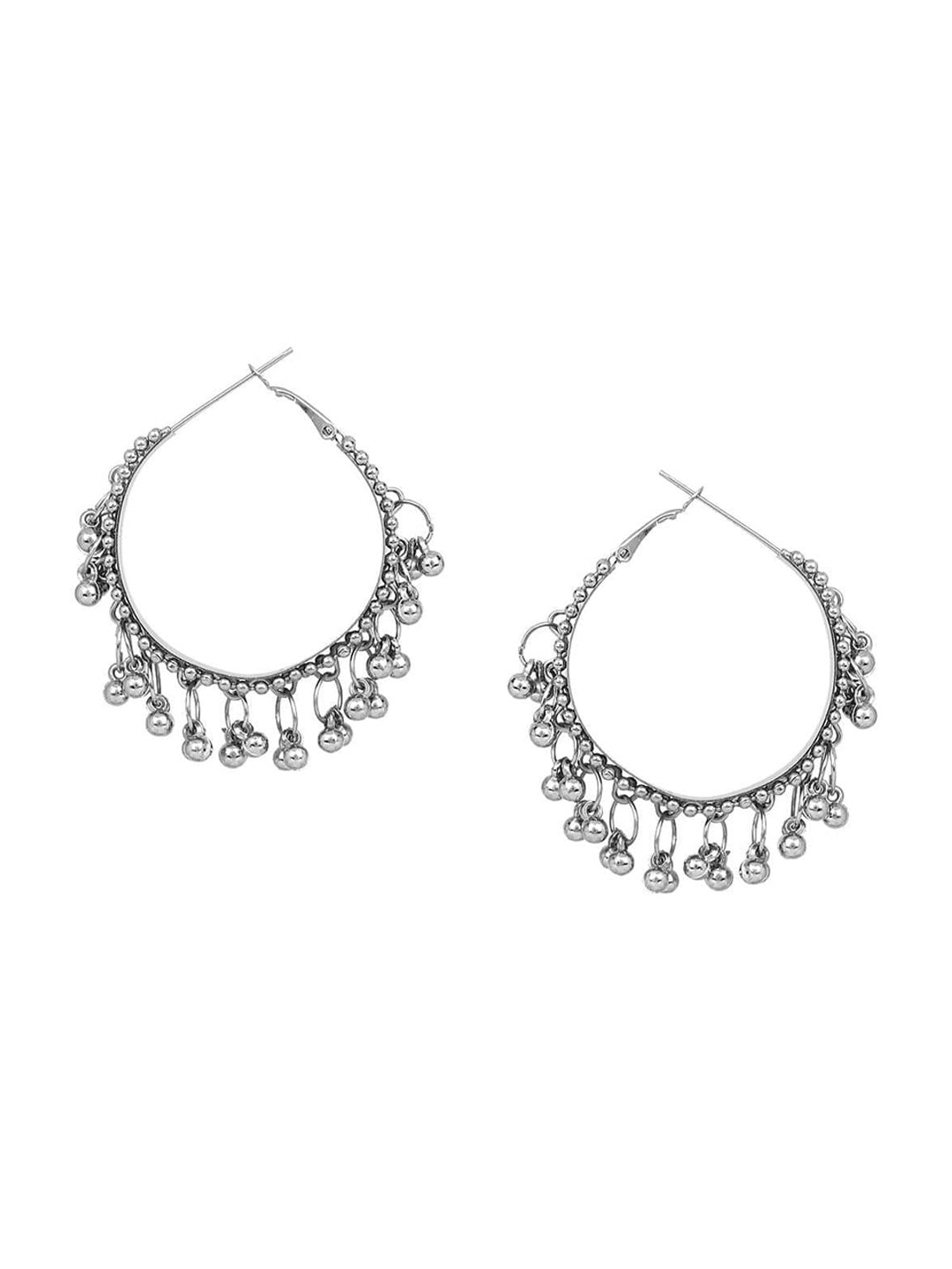 Cardinal Oxidized Silver-Toned Long Women Jewellery Set