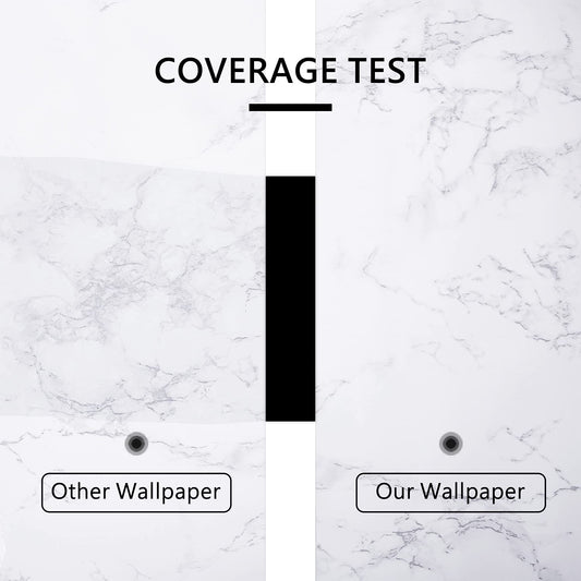 Boeoanay Marble Vinyl Wallpaper Grey White 15.8x118in Self Adhesive PVC