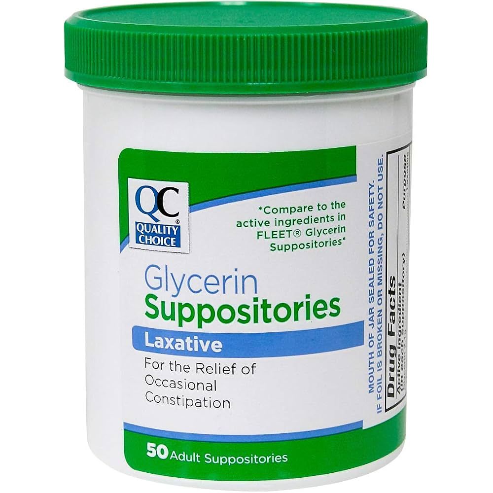 Quality Choice Glycerin Suppositories Adult Laxative