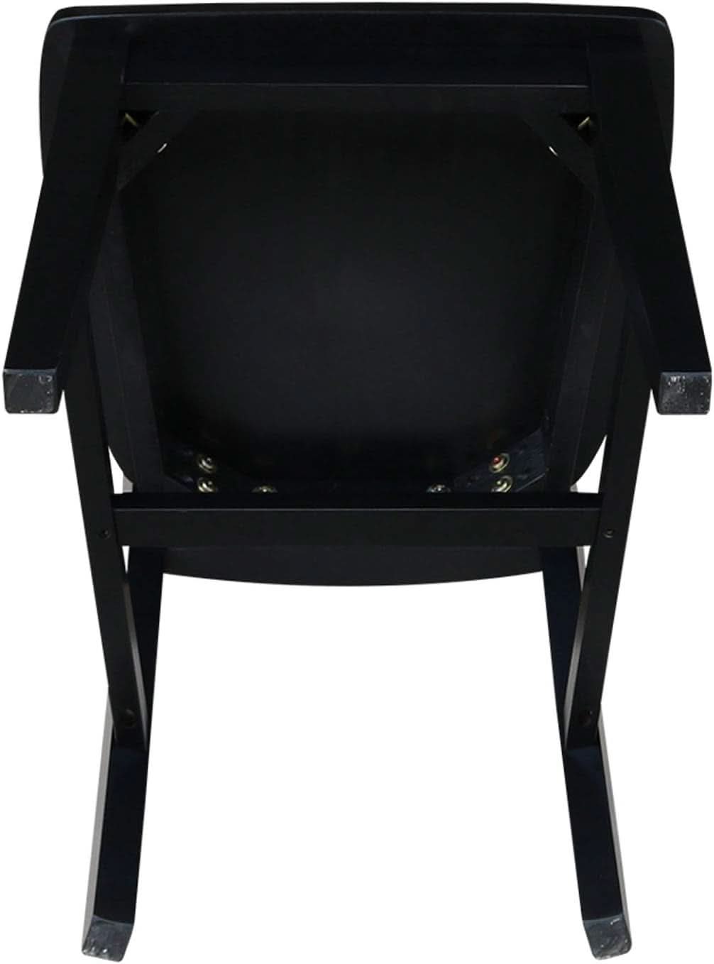 San Remo Splatback Dining Chairs Set Of Two, Black