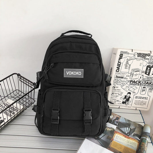 Campus Large Capacity Fashion Men's Backpack Ins New Trendy Small Canvas Mini Backpack For Women And Girls Anti-theft Shoulder Bag And School Bag For Teenager Girls