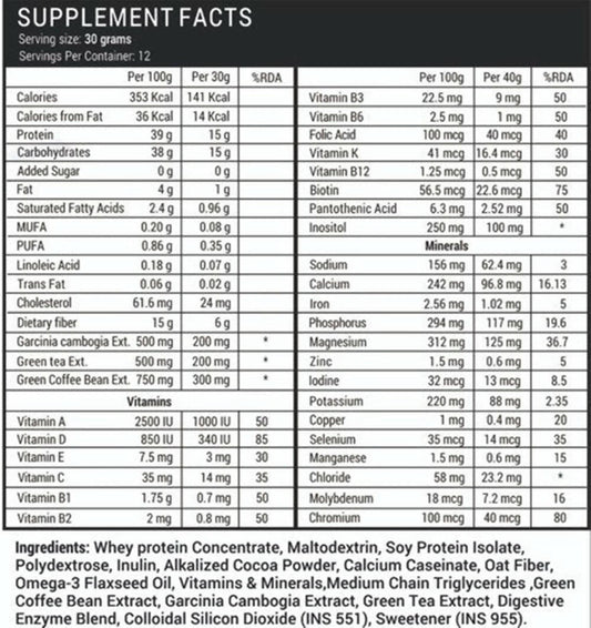 Livestamin Nutritional Meal Shake - Chocolate Flavour