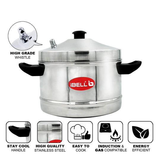 Stainless Steel Idly Cooker With 4 Idly Plates
