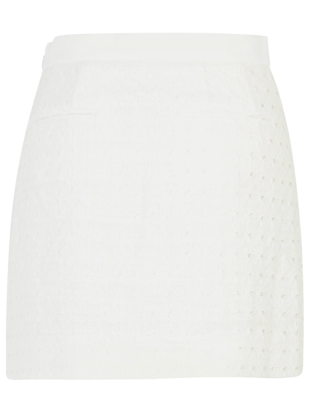 Casablanca White Cotton Blend Miniskirt Women