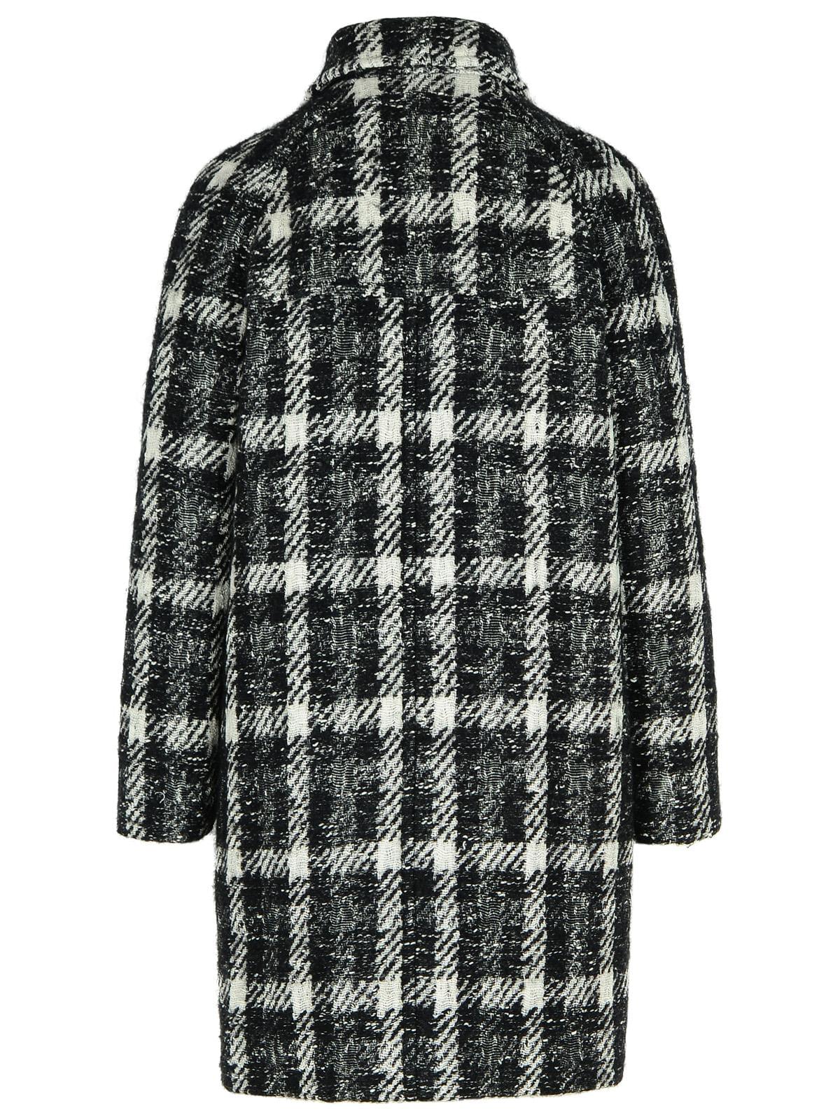 Fay Black Cotton Blend Coat Women